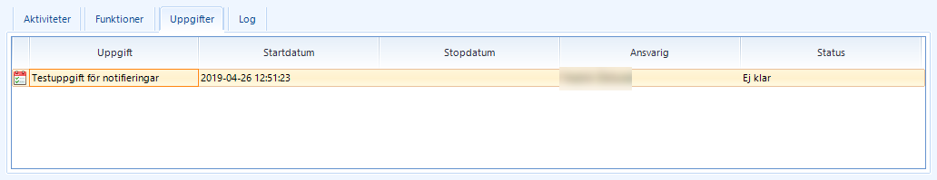 Uppgifter