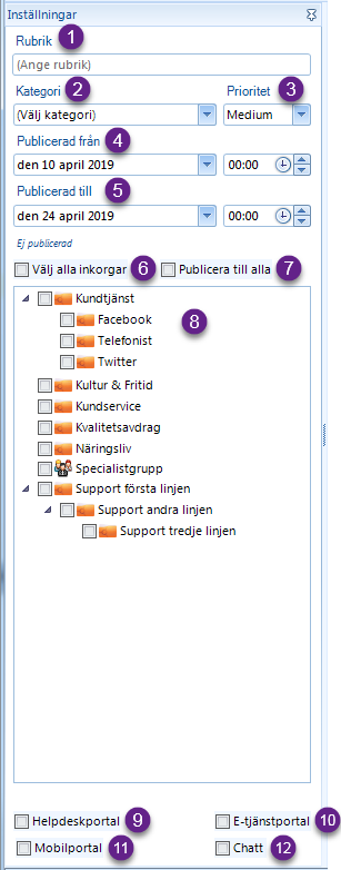 Inställningar