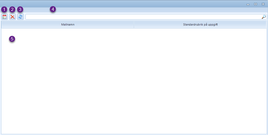 Administrera uppgiftsmallar