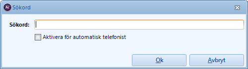 Nytt sökord