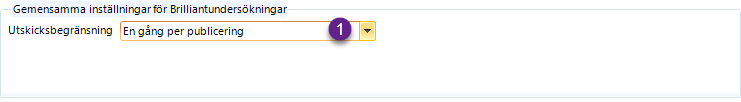 Gemensamma inställningar