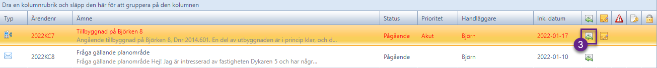 Kund besvarad inbox
