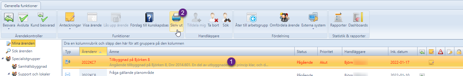 Skriv ut