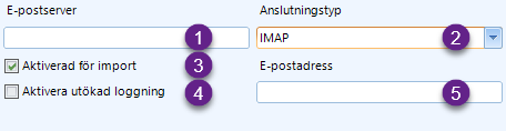 Gemensamma e-postinställningar