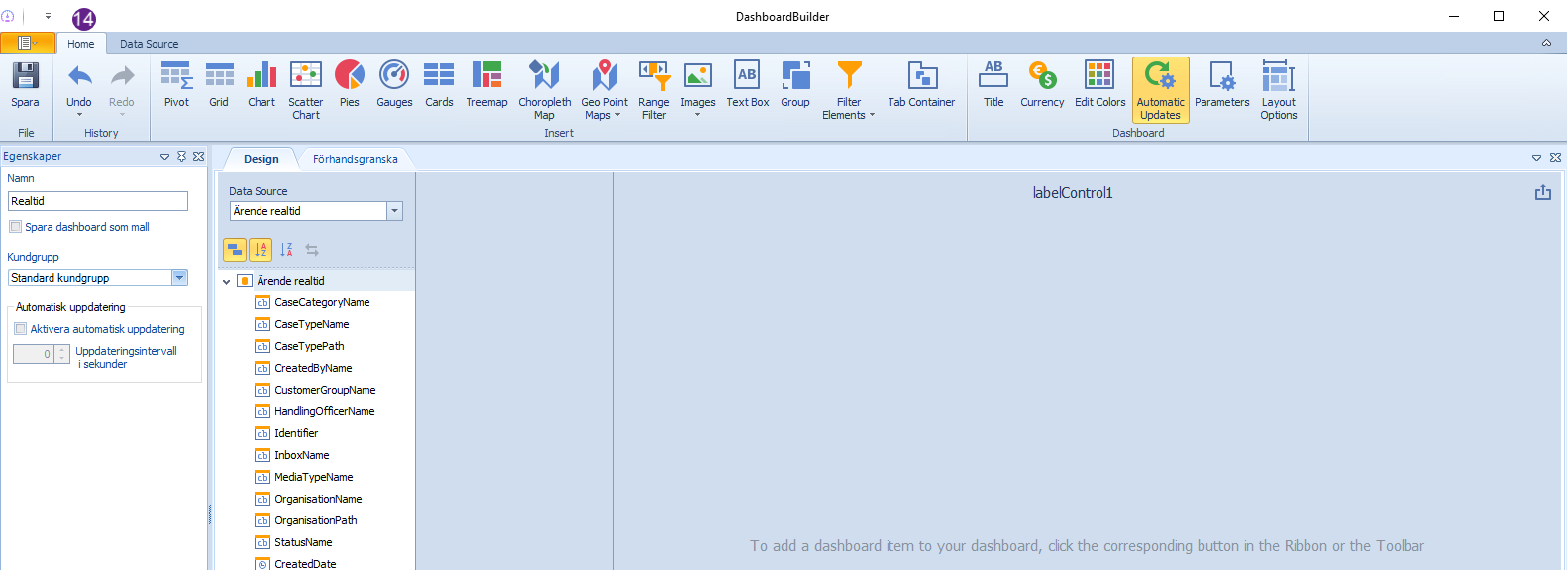 14 DashboardRealtid